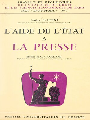 cover image of L'aide de l'État à la presse